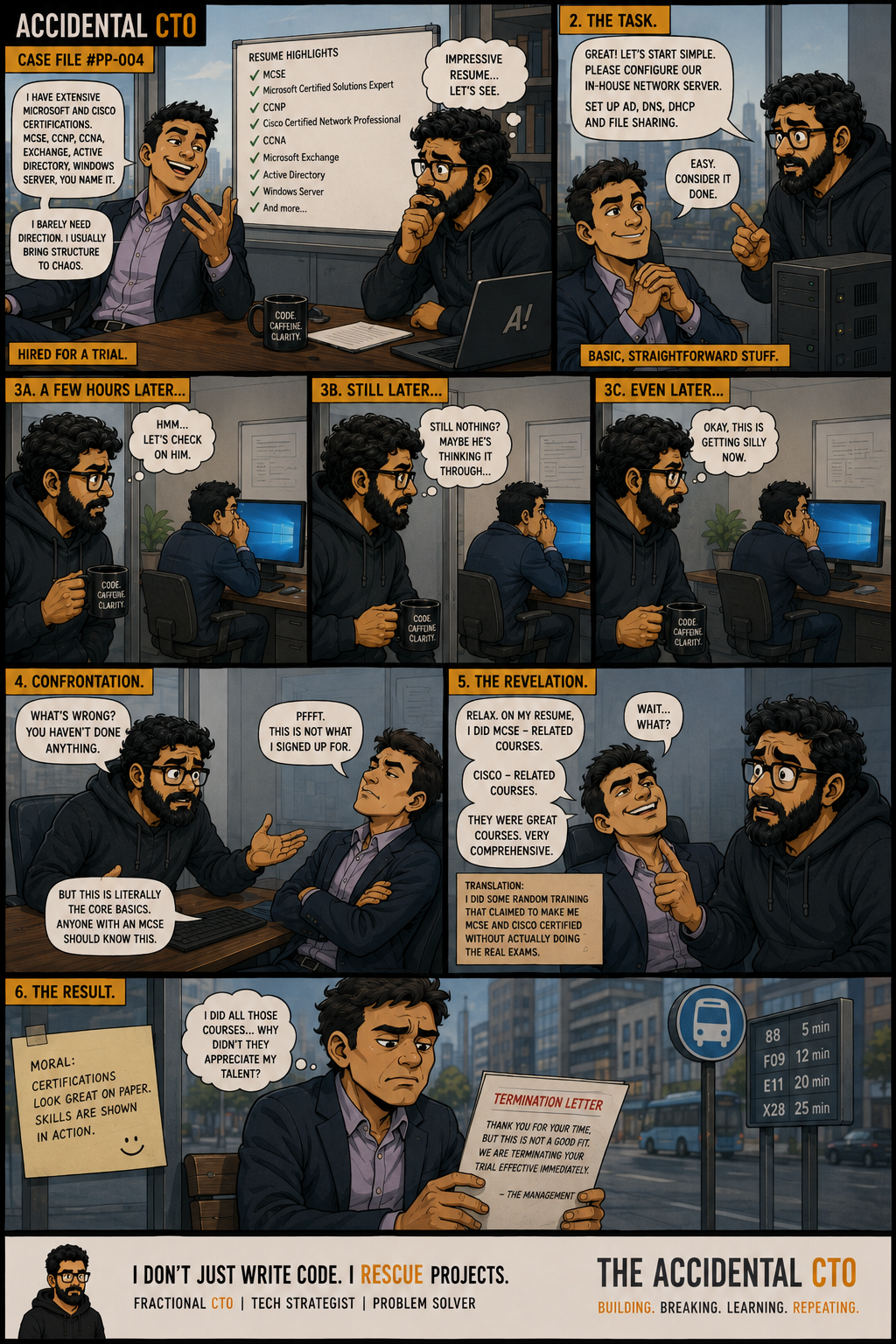 Comic cover for issue 017: The Certification Illusion